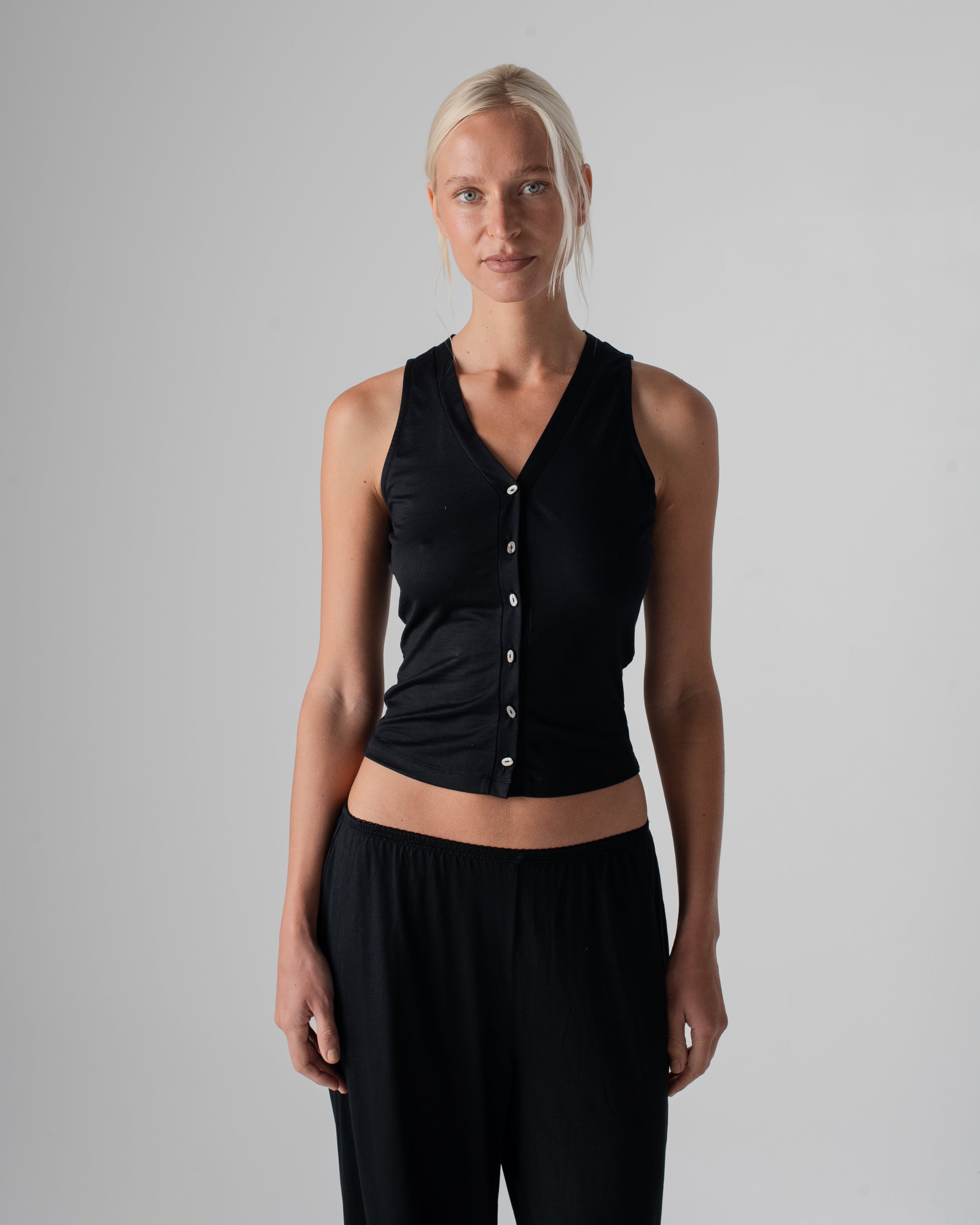 Silk Jersey Vest Top