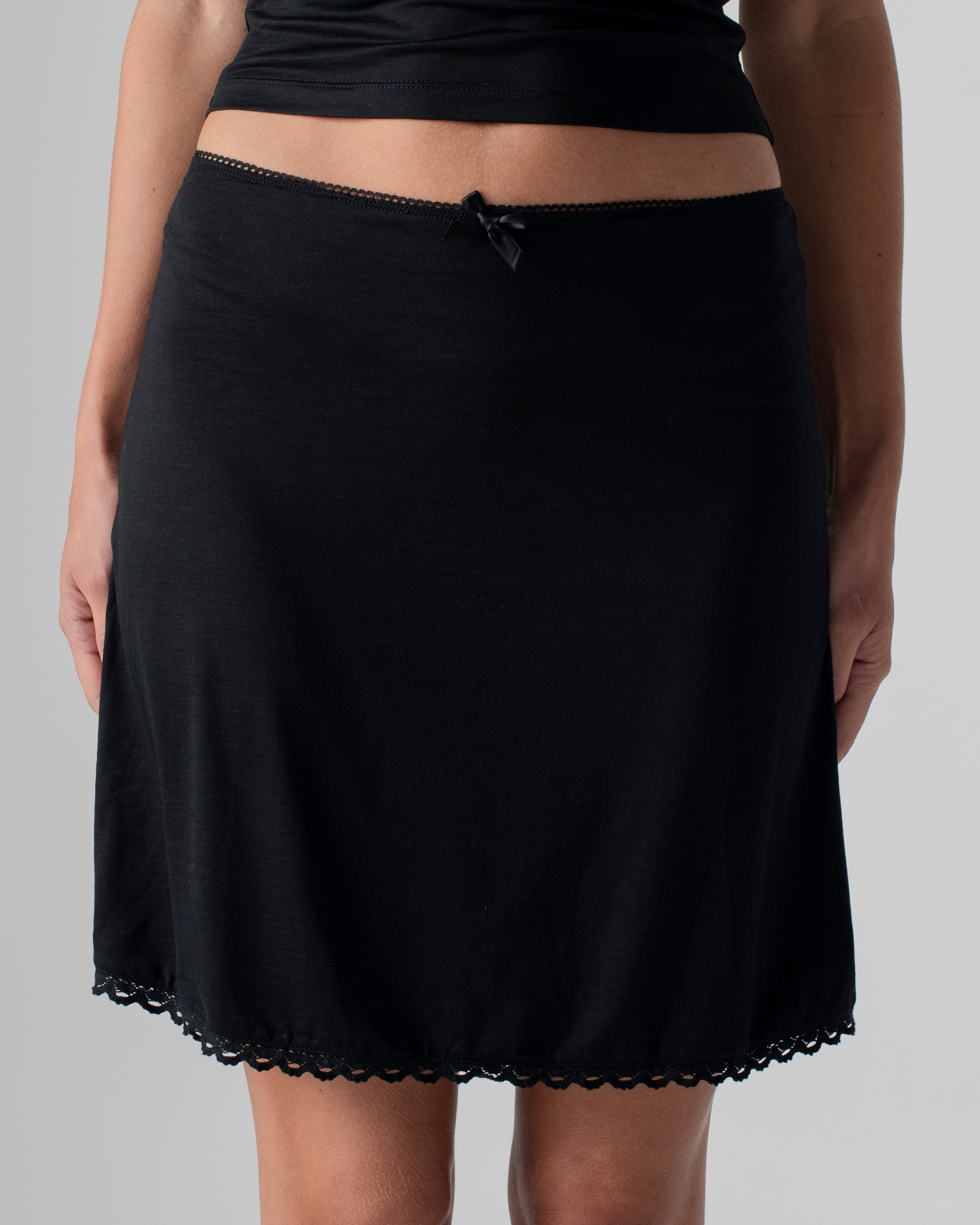 Silk Jersey Mini Skirt
