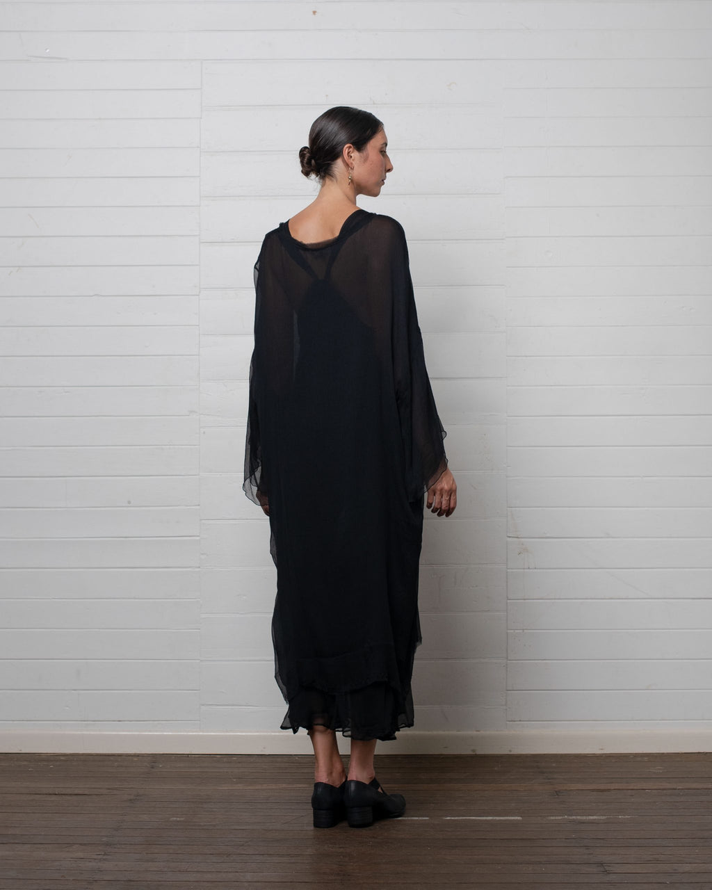 TUNIC CRINKLE CHIFFON BLACK