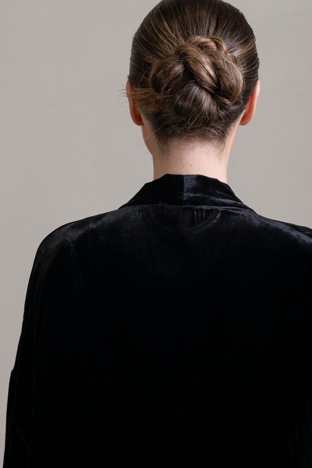 Silk Velvet Robe ~ Noir