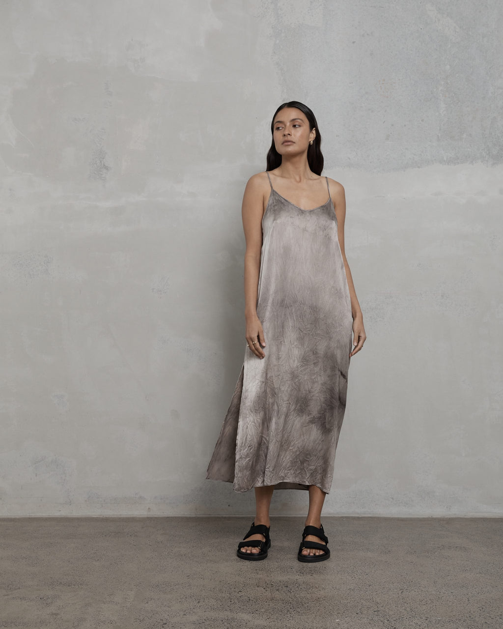 SLIP WITH SPLIT SILVER