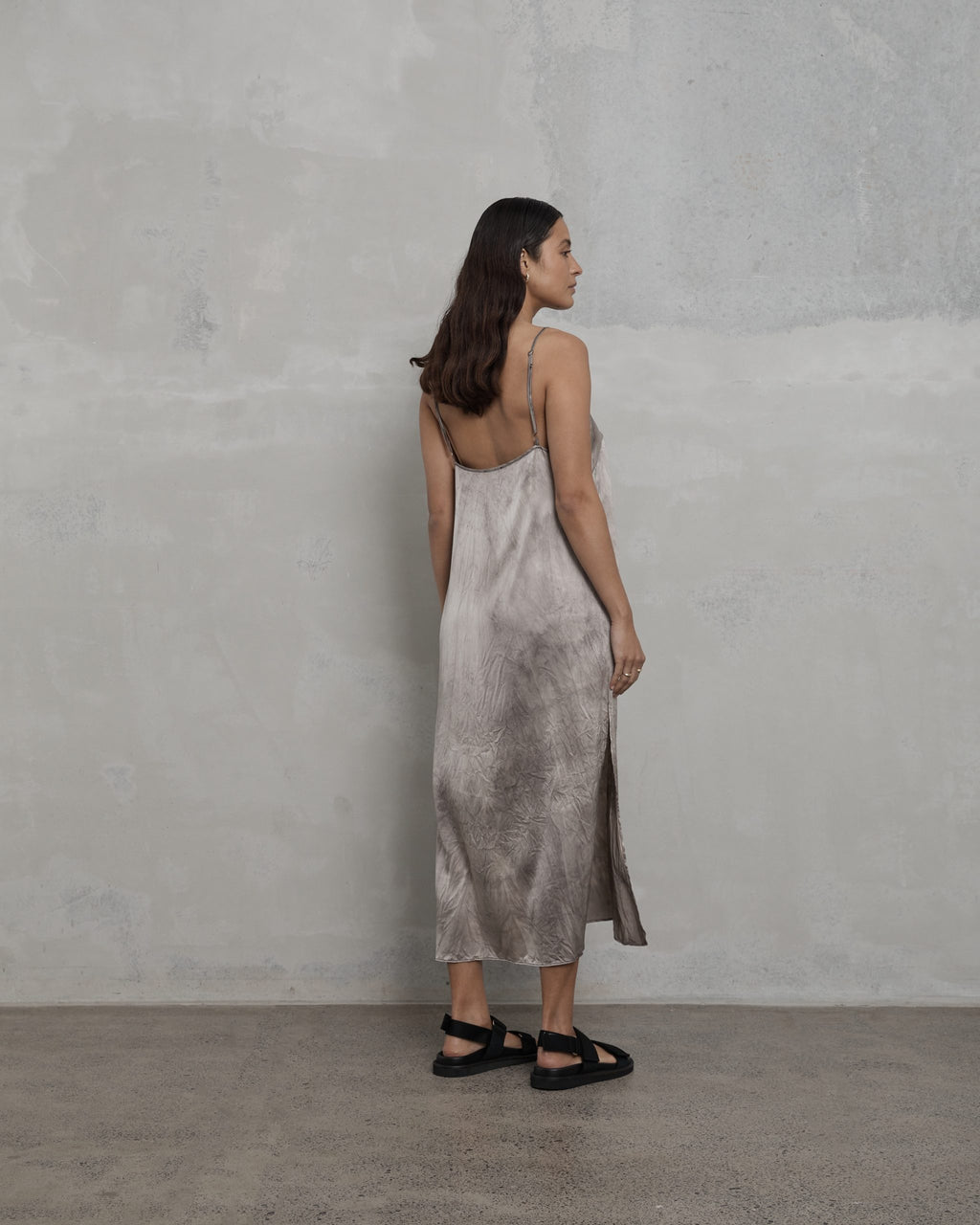 SLIP WITH SPLIT SILVER